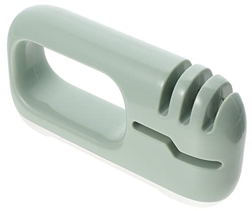 Housoutil Quick Sharpening Stone Rack for Kitchen and Scissors Multi Functional Whetstone Sharpener with Slip Base Durable Polishing Tool for Home Use