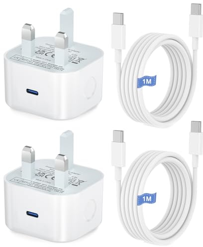 iPad Charger USB C,2Pack 25W New Apple i Pad Type C Fast Cable and Plug Charge for Pro 12.9 11 13 inch 4th 5th 6th M4 2024 Generation/Air 10.9 inch 5th Gen M2 M3/Mini 6 A17 Pro/Pad 10th A16 11th 2025