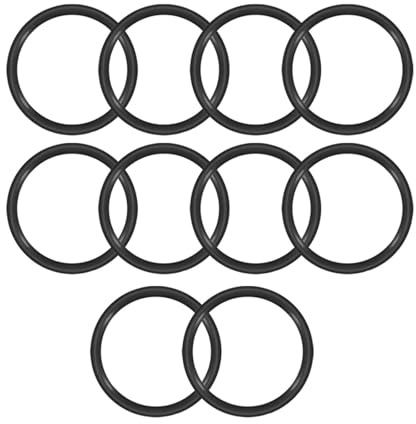 Kranbrickor for blandare 10 st Nitrilgummi O-ringar, 115mm OD 105mm ID 5mm Bredd, Gummibrickor Metriska Buna-N Tätningspackningsringar, Svart(160mmx170mmx5mm 10pcs)