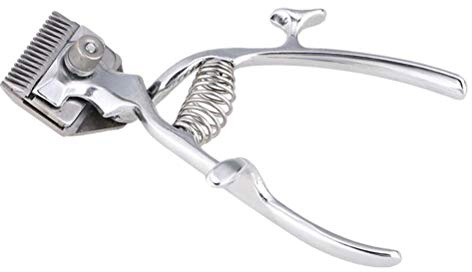 Aramox Tondeuse à Cheveux Manuelle, Acier au Carbone, Poignée Ergonomique, Faible Bruit, Idéale pour une Utilisation à la Maison et en Salon (SILVER)