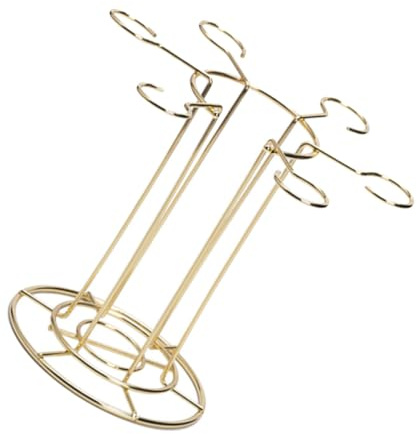 YARNOW Portabicchieri da Vino Organizer in Ferro Supporto da Tavolo per Bicchieri Moderni Uso Ristorante