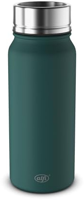 alfi PURE Thermobecher 0,50 l, 9 h heiß, pine green mat | 18 h kalt, auslaufsicher, Edelstahl Isolierbecher, 360° Trinköffnung, Kaffeebecher To Go, spülmaschinenfest, grün