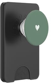 Mignon Coeur Amour Agave Vert PopSockets PopWallet pour MagSafe