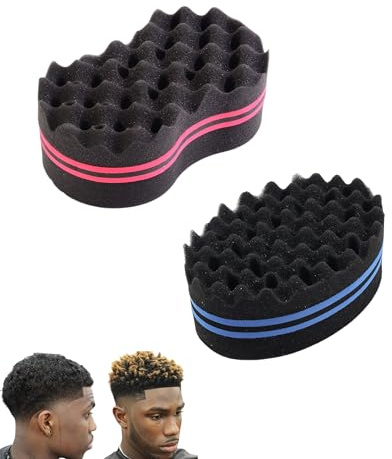 MenYiYDS 2 piezas Cepillo Esponja Torcedura de Pelo para Cabello Rizos – peine pelo rizado, cepillo rizos