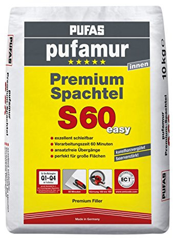 Pufas Pufamur Premium Spachtel S60 easy Trockenbauspachtel 10kg