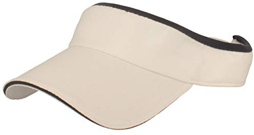 Breiter Sonnenschild Cap Visor mit Klettverschluss & weichem Schweißband für Damen und Herren