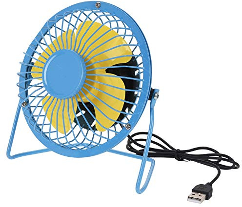 MIK Funshopping - Mini ventilatore USB retro, 14,6 x 15 cm