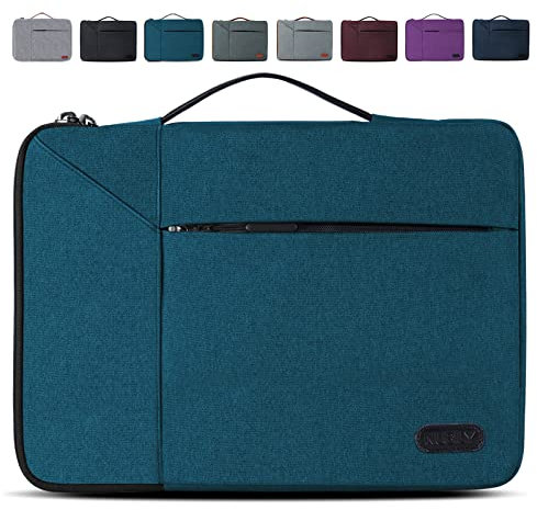 Laptoptasche 14-15.6 Zoll Laptophülle Laptop Aktentasche Stoßfest wasserdichte Schutzhülle Sleeve Case Aktentaschen MacBook Notebook Laptop Tasche für Herren Damen (13,3-14 Zoll, Blau)