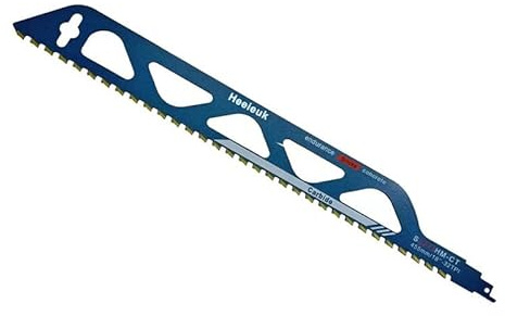 Reciprocating saw blades, Heeieuk carbide saw blade, professional stone saw blades for cutting ytong stones, wood, red brick, ventilated, brick aerated concrete, cement board (S2243-18 Inches)
