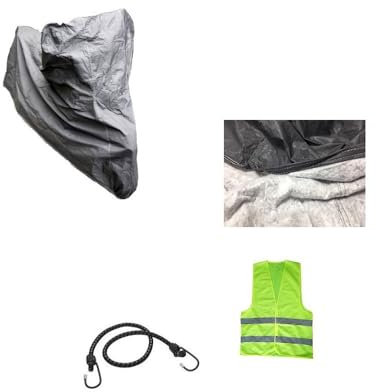 KOMPATIBEL MIT Peugeot SATELIS 400 Abdeckung wasserdichte HAGELSCHUTZ-MOTORRADABDECKUNG AUS PVC, GRÖSSE. XL-REGENHÜLLE ANTIKRATZ-Fleece INNEN 245X105X125CM