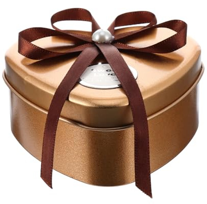 BESTonZON Metalldose Herz Dose mit Deckel Herzdose Metall Keksdose Hochzeit Geschenkbox, Hochzeit Dosen Metall Herz Behandeln Boxen Candy Lagerung Container für Hochzeitstag Party