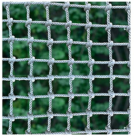 Outdoor Kletternetz Heavy Duty Anti-Fall Net Spielplatz Schaukel WebseilKletterseil Leiternetz für Kinder Erwachsene (Color : 8mm-6cm, Size : 1X5m/3.3X16.4ft)