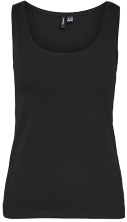 Vero Moda Camiseta de Tirantes para Mujer Vmlulu SL Noos, Negro, L