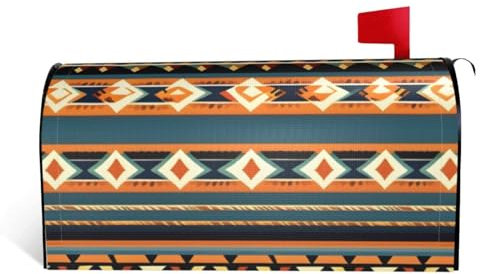 Copertura magnetica per cassetta postale con stampa nativa americana, decorazione da giardino e cortile, striscia magnetica