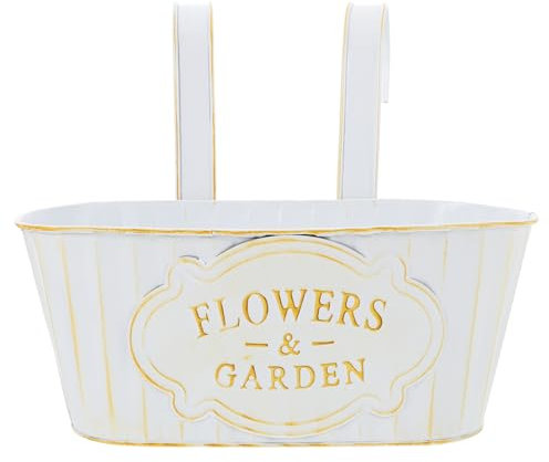 MAGICLULU 1stück Hängender Blumentopf Für Balkon Und Garten Vintage Ovaler Wandtopf Für Frische Blumen Und Praktische Pflanzehalterung Für Innen Und Außenbereich
