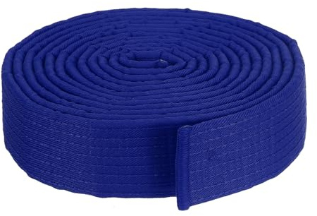 PATIKIL Cintura di Rango Colorata Taekwondo 1,6 x11,8 Piedi 3,6m, Cintura da Karate Judo Arti Marziali in Cotone per Insegnamento Allenatore, Blu