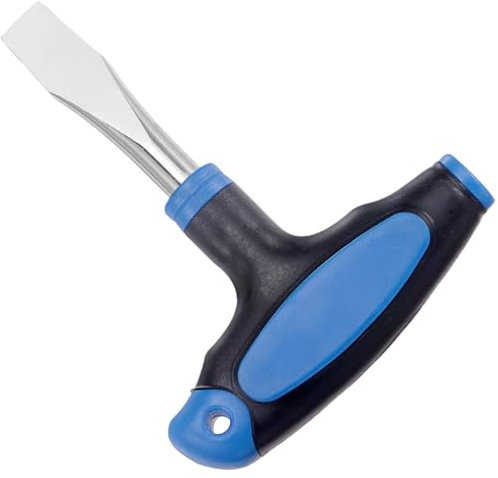 Yiqicomle T Handle Flat Head Screwdriver, 10mm T Handle Flat Head Screwdriver Tool for Slotted Screw Quick Release Camera Tripod Monopod Ergonomic Handle Screwdriver