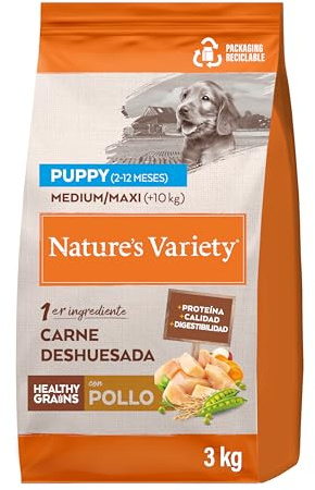 Nature's Variety Healthy Grains - Hundfoder för Medium & Maxi Junior med benfri kyckling - 3 kg