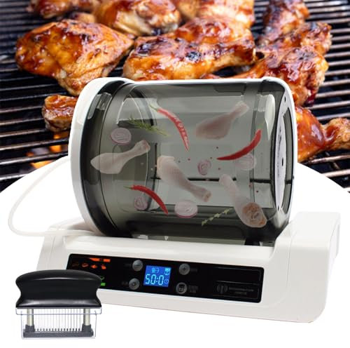 Marinage sous vide pour viande et légumes avec arrêt automatique et bidon 5 L scellé (0,5 à 3 kg/heure) et attendrisseur de viande, machine à marinade cuisine professionnelle pour la viande