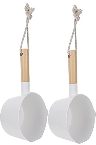 Cabilock Cucharón De Madera Con Mango En Forma De U Para Verter Agua Fácilmente Accesorio Versátil Para El Hogar Y La Cocina