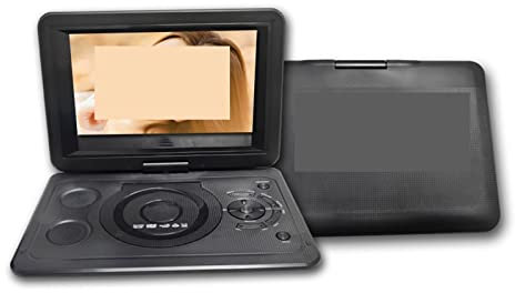 ZKLGS Lecteur DVD pour TV, Nouveau 10.1 Pouces HD Portable écran Rotatif Smart TV VCD SVCD Lecteur DVD Carte SD USB Lecteur vidéo avec Batterie Rechargeable pour Films en Famille