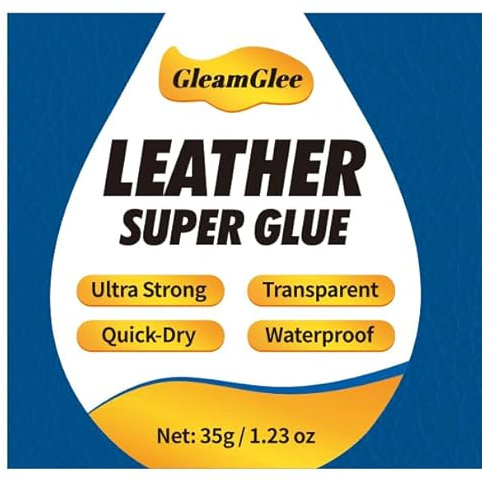 Colla per Pelle 35g – Adesivo Trasparente e Impermeabile per Riparare Scarpe, Divani, Mobili, Sedili Auto, Borse e Altro – Colla Extra Forte a Asciugatura Rapida per Pelletteria e Tappezzeria