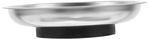 ASAKKURA Stainless Steel Magnetic Bowl for Small Parts Heavy Duty Tool Tray for Mechanics and Projects Magnetic Parts Dish Non- Base for Secure Storage of Screws