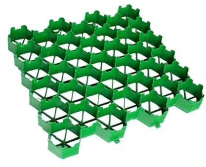 Grille de Sol en Gravier, stabilisateur d'allée en Grille Plastique, pavés de Trottoir extérieurs, renforcement du Sol for chemins, patios, Bases de hangars(4cm-20 Pieces)