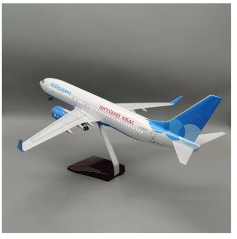 47cm 1:85 Für B737 Diecast Harz Flugzeug Modell Luftfahrt Enthusiasten Display Dekorationen Miniatur-Hobby-Spielset(with Lights)