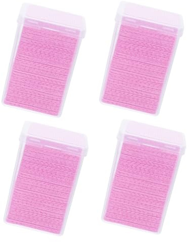 Zerodeko 4 Stück-pack Wimpernkleber Reinigungstücher Rosa Klebstoffflaschen Cleaning Pads Salonzubehör Für Wimpernverlängerung Hautfreundlich Wiederverwendbar Professionelles Kleberentferner Tuch