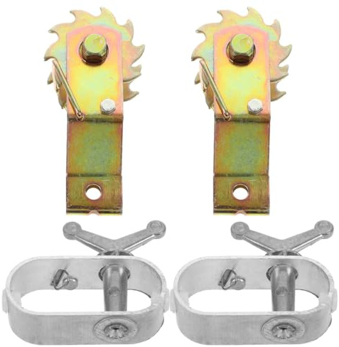 NUOBESTY Set 4 Pezzi Tenditori per Funi in Acciaio, Utensili per Tensione Corde da Giardino e Recinzione, Tenditori per Impieghi Gravosi Adatti a Coperture per Piante, Gabbie