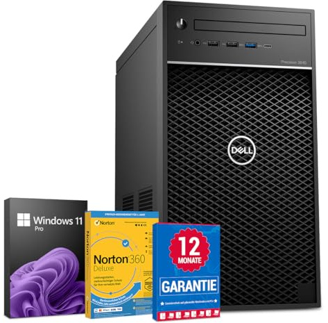 Dell Precision 3640 PC Computer Intel Core i7-10700K@ bis zu 5,1 GHz 64 GB 1000 GB SSD mit Windows 11 Pro & GRATIS Bluetooth, WLAN & Antiviren-Software inkl. 12 Monate Garantie (Generalüberholt)