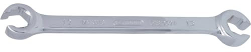 KS Tools 518.0524 Llave de estrella doble abierta CHROMEplus, en ángulo, 12x13 mm