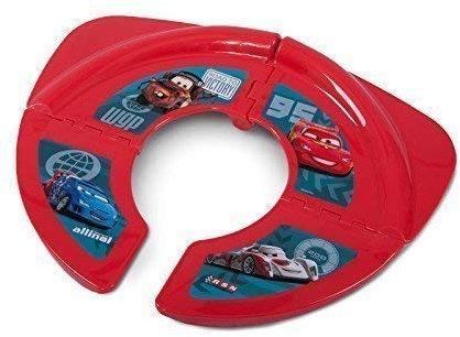 Faltbarer Premium Kinder-Toilettensitz für unterwegs, für Kleinkinder, stabiler faltbarer WC-Sitz mit Anti-Rutsch-Funktion, tragbarer Reise-WC-Sitz mit Tasche rot