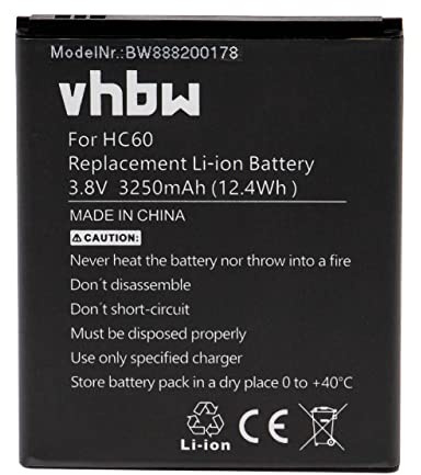 vhbw Batería Recargable Compatible con Motorola Moto C Plus, C Plus Dual SIM, XT1723, XT1724 móvil, Smartphone (3250 mAh, 3,8 V, polímero de Litio)