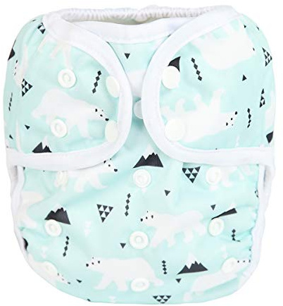 Sigzagor Baby Cloth Diaper Cover Nappy One Size 8lbs to 36lbs (Polar Bear)