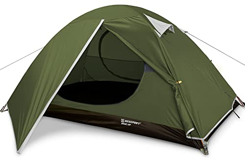 Bessport Camping Tent 2 Person Tent Waterproof Two Doors Backpacking Tent Easy Setup Lightweight for Outdoor, Hiking Mountaineering Travel