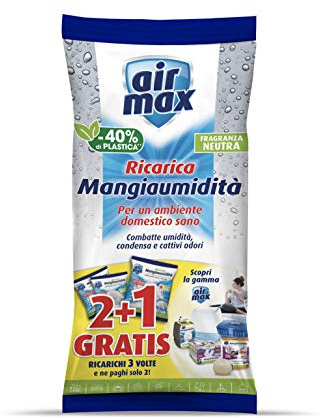 Air Max D0739 Ricariche Sali per Kit Assorbiumidità, 1,35Kg