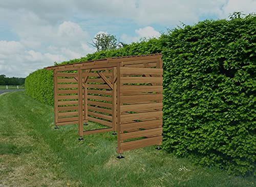 Abri Vélo 4m Jardinatoire Couvert Cl3 Marron