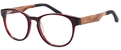 SHINU Photochrome Progressive Multifocus UEbergang Lesebrille Blau Licht Blockieren Multifokale Computer Sonne Leser Holz Brilleses-CEZF110(Weinrot-with photochromic hoch 0 Nieder 1.50)