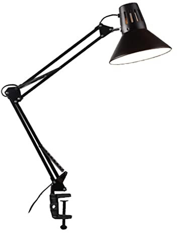 SXYSXYSXY Lámpara de Escritorio Ajustable Metal Lámpara de Arquitecto Americano Clip de luz lámpara de Trabajo Ampliar Brazo articulado Ajustable Lámpara de Mesa Oficina Lampara de Lectura E27