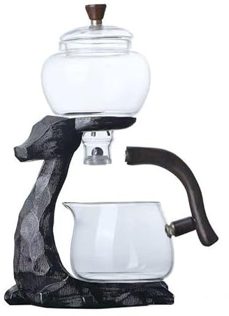 zalati Set di teiera con fondo magnetico interfaccia di uscita in vetro per la decorazione della cucina domestica