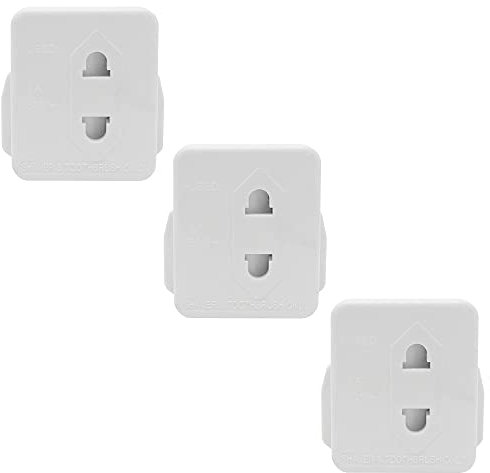 Heavy Duty UK 1A Electric Shaver/Toothbrush Charger Plug Adapter. 2 Pin To 3 Pin Razor Shaver Adaptor Plug Universal Plug Adaptor (3)