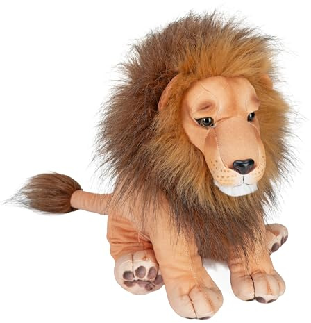 Wild Republic Artist Collection Löwe, Geschenk für Kinder, 38 cm, Plüschtier, Füllmaterial besteht aus versponnenen recycelten Wasserflaschen, 15