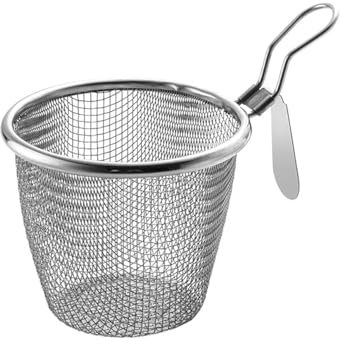 Eachave Colino per Alimenti in Acciaio Inox 304 Con Manico - per Pentole, Lavello, Skimmer, Cucina (11-1 Pezzo)