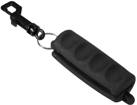 PATIKIL Tiro con Arco Flecha Extractor, Goma Blanco Tirar con Cinturón Clip para Eje Arco Tiro, Negro