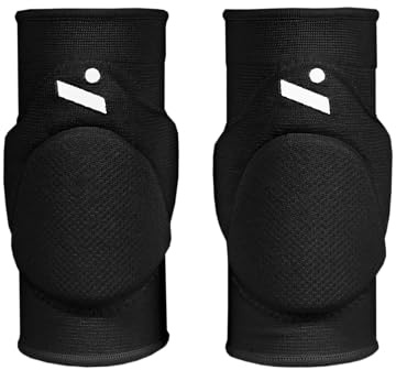 Ninesquared Sleek Knieschoner Volleyball Unisex – Kompakt & Schützend – 1 Paar – Schwarz – Größe S