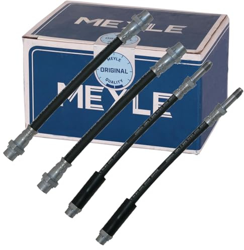 4x Meyle Bremsschlauch hinten | 1er E81 E87 3er E90 E91 E92 X1 E84 passend für 1er E81 E87 3er E90 E91 E92 X1 E84