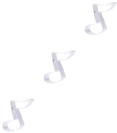 Ciieeo 3pcs DIY Biscuit Molds Stainless Steel Cookie Cutters Musical Note Shape Non-Stick Baking Moulds for Fondant Safe and Easy to Use