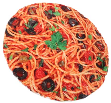 Zerodeko Picknickdecke Jungendecke Pizzadecke Lustige Decke Essensdecken Futterdecke Bedruckte Decken Süße Essensdecke Runde Decke Plüsch